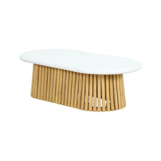 Mesa de centro Paia 1.2 M ovalada, color natural - HUC29114