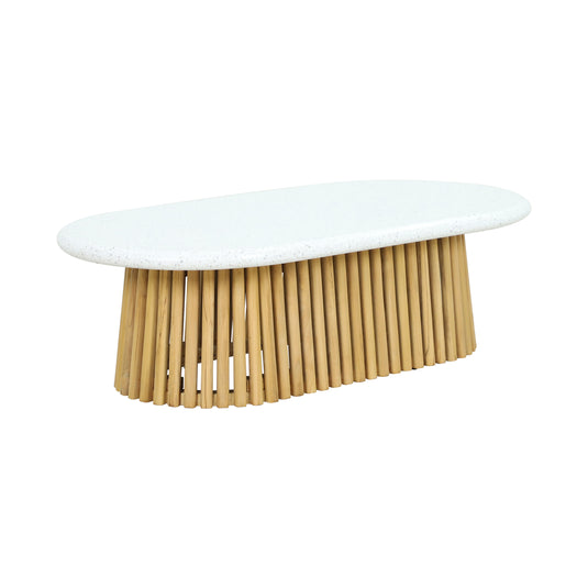 Mesa de centro Paia 1.2 M ovalada, color natural - HUC29114