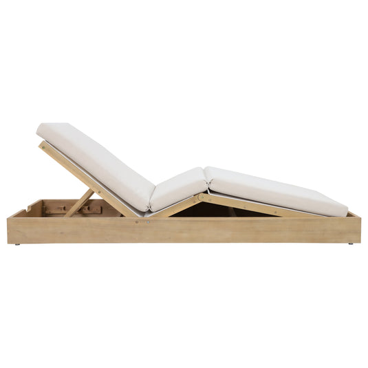 Camastro de madera con textileno Pangea color Natural - HUC261801