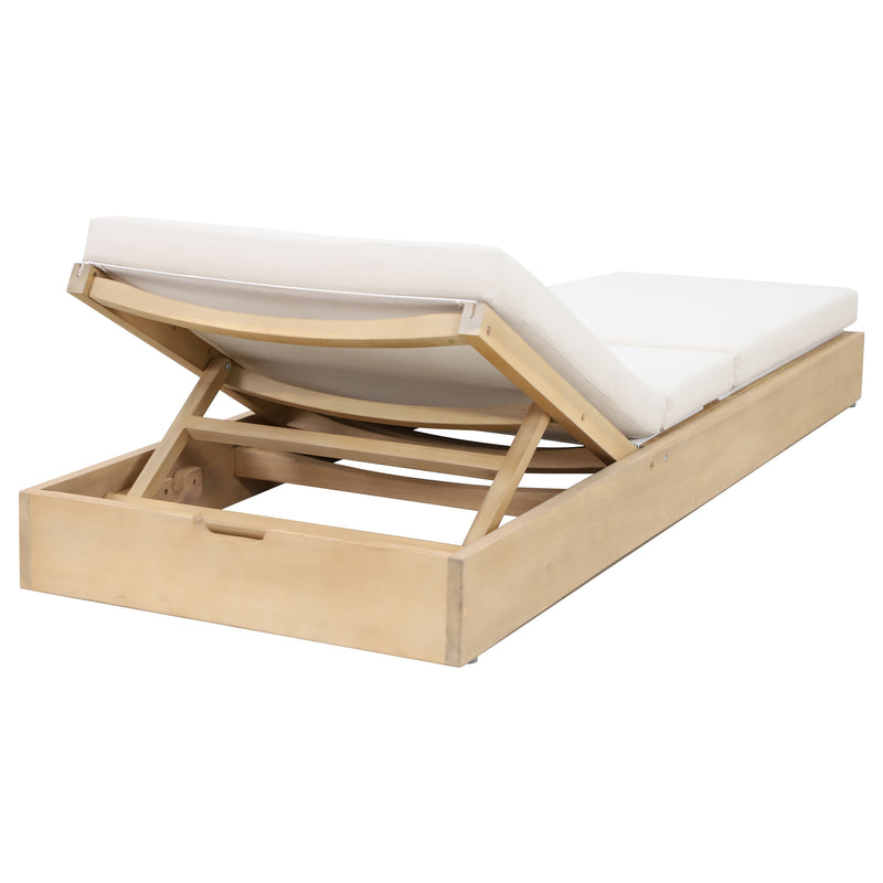 Cargue la imagen en el visor de la galería, Camastro de madera con textileno Pangea color Natural - HUC261801
