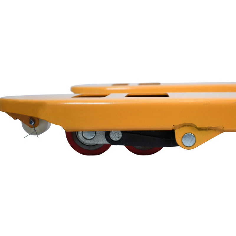 Cargue la imagen en el visor de la galería, Patín Transpaleta con ruedas de carga pesada 3000kg color Amarillo - 8427109000-AM
