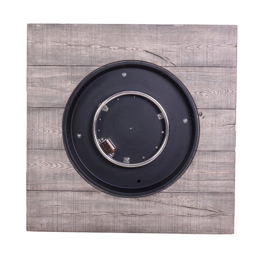 Square black fire pit - PDF210033