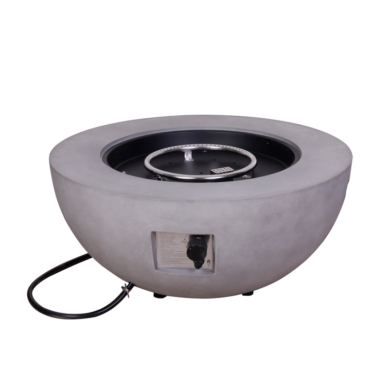 Cargue la imagen en el visor de la galería, Hoguera para fogata en medio circulo color gris claro - PDF210132A

