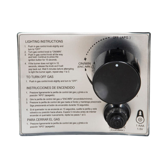 Hoguera para fogata en medio circulo color gris claro - PDF210132A