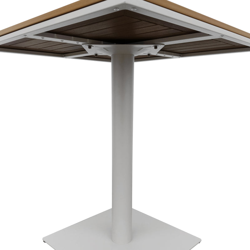 Cargue la imagen en el visor de la galería, Mesa cuadrada  70x70 para comedor Pilot color Blanca - ZF1035T
