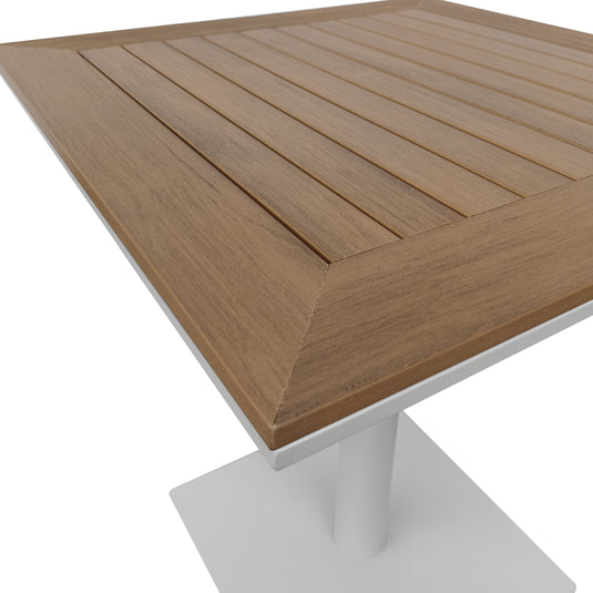 Mesa cuadrada  70x70 para comedor Pilot color Blanca - ZF1035T