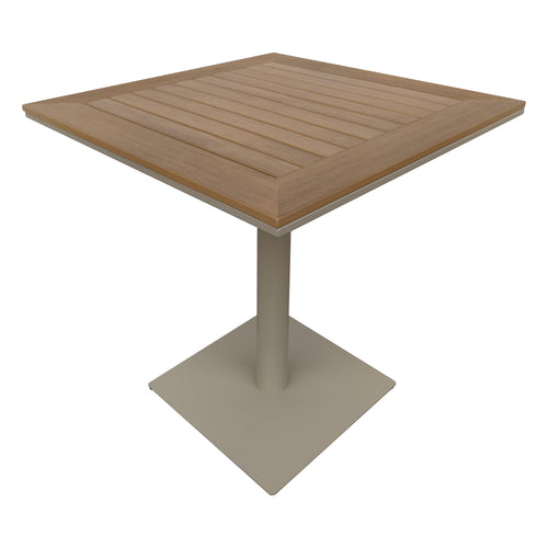 Mesa cuadrada  70x70 para comedor Pilot color Champagne - ZF1036C