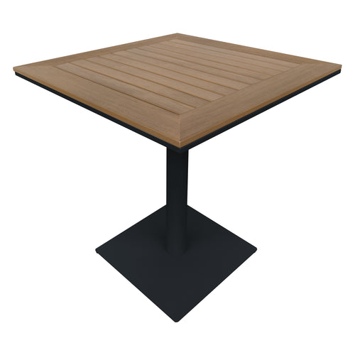 Mesa cuadrada 70x70 para comedor Pilot color Carbon - ZF1031T