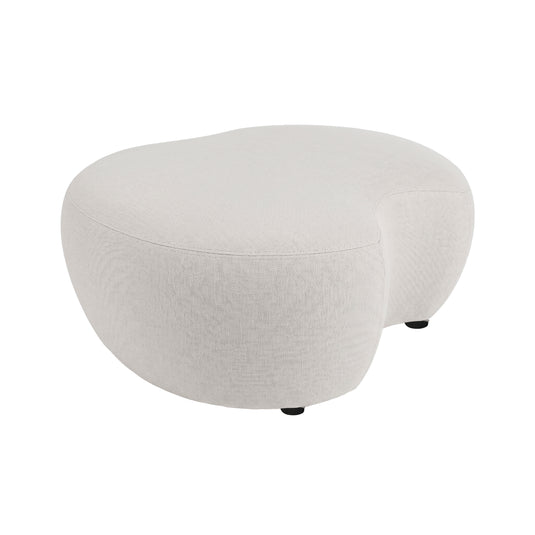 Puff Minimalista central Soft color Ivory - AC3003.ST1-IVORY