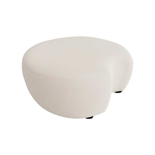 Puff Minimalista lateral Soft color Ivory - AC3003ST2-IVORY