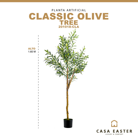 Planta Decorativa Artificial para Exterior y Interior con 1.60m Alto, CLASSIC OLIVE TREE-201017-CLA CasaEaster