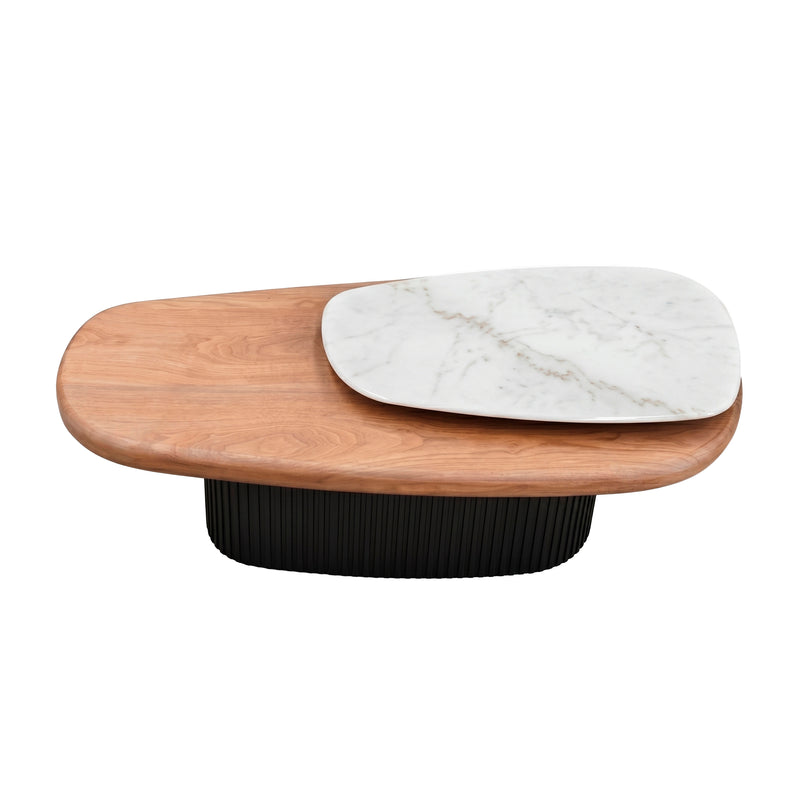 Load image into Gallery viewer, Mesa de centro QAM B02 1.3M color café &amp; negro - QAM-B02
