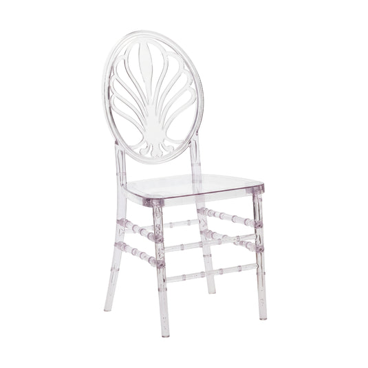Silla para Exterior e Interior Ramses de Resina Color Transparente - PC-63A