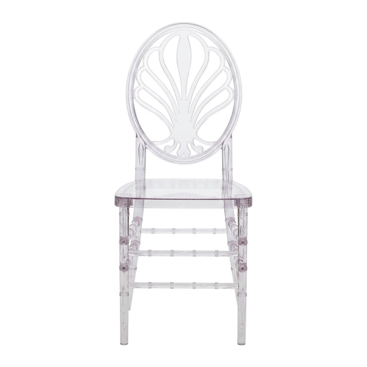 OK PC64A - 9SL05 Transparent Resin Chair for Outdoor and Indoor Use