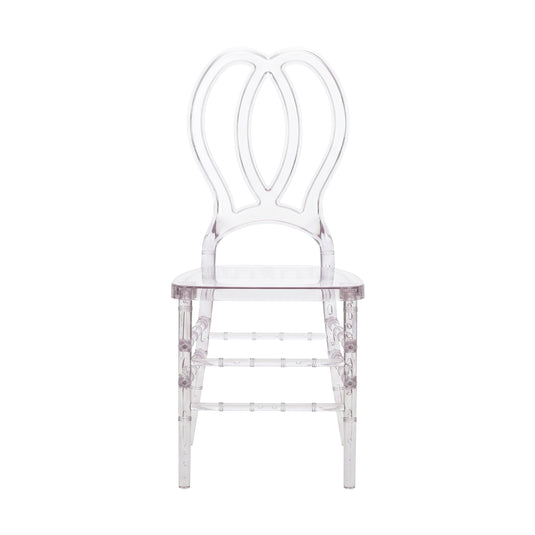 OK PC64A - 9SL05 Transparent Resin Chair for Outdoor and Indoor Use