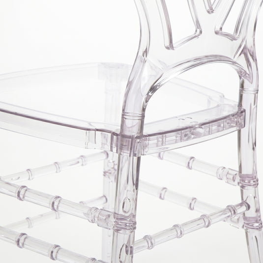 OK PC64A - 9SL05 Transparent Resin Chair for Outdoor and Indoor Use