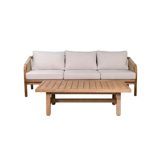 Set Rimini triple + mesa de centro Rimini color natural - HUC25685KD-HUC37159