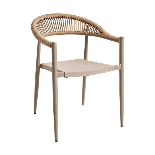 Silla de textileno Rita para interior y exterior color Champagne - G41977