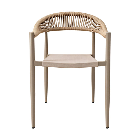 Silla de textileno Rita para interior y exterior color Champagne - G41977