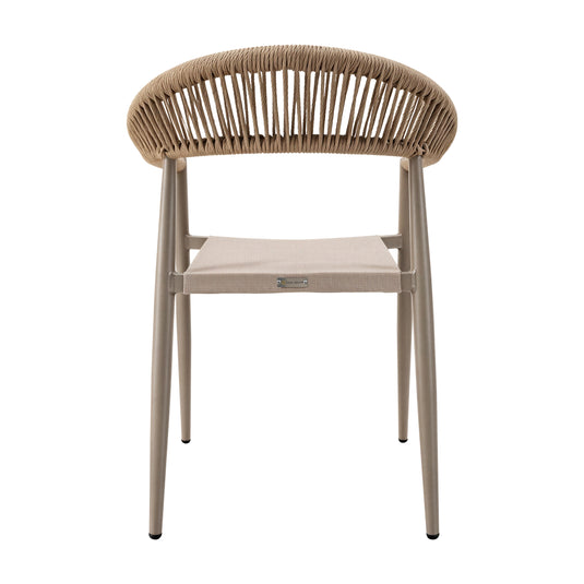Silla de textileno Rita para interior y exterior color Champagne - G41977