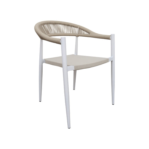 Silla de textileno Rita para interior y exterior color Blanca- G41976