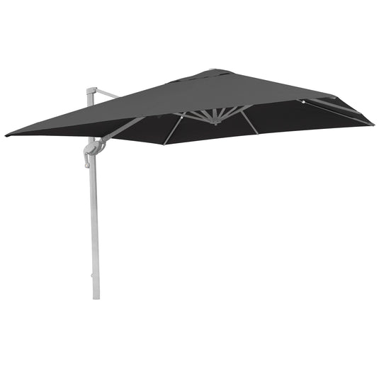 Sombrilla  Roma Brazo Lateral Para Jardin Color Carbon -60412fm