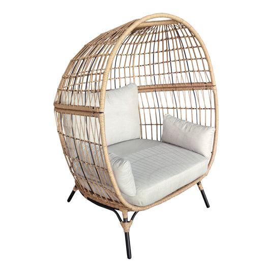 Sillón individual Redondo RON, color natural - GLA6328539KD
