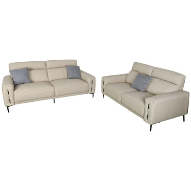 Set duo de interior sofá triple + sofá doble S2228 con vinipiel - S2228