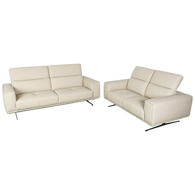 Set duo de interior sofá triple + sofá doble S8911 con vinipiel - S8911