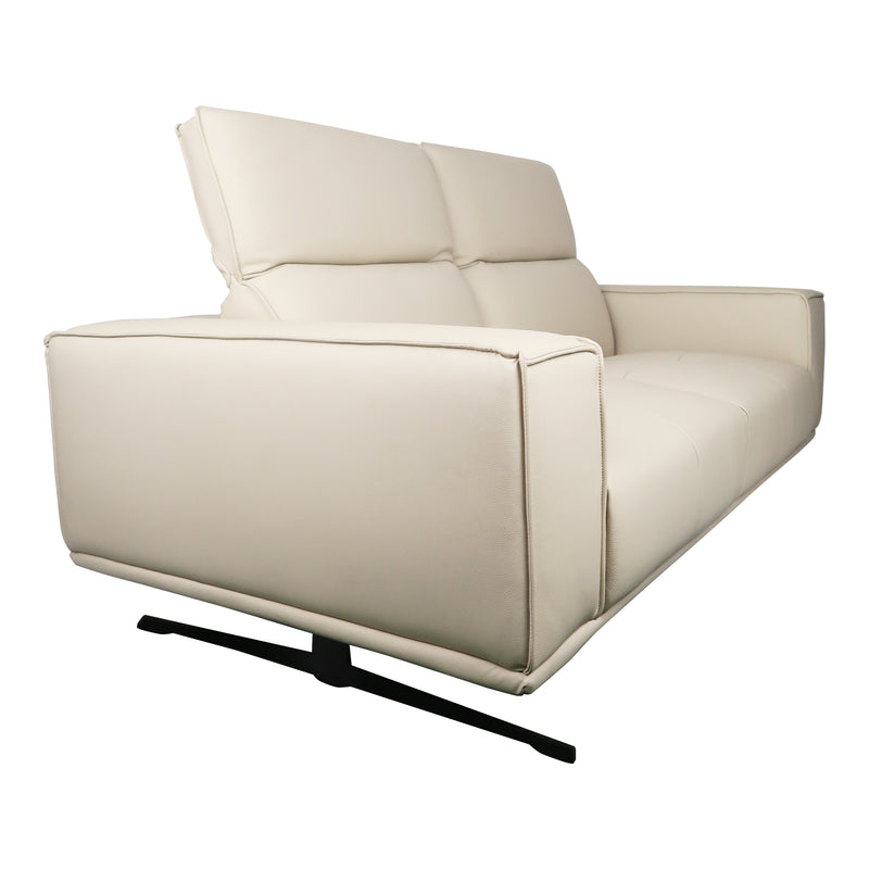 Cargue la imagen en el visor de la galería, Sofá de interior doble color beige con respaldo reclinable - S8911-2
