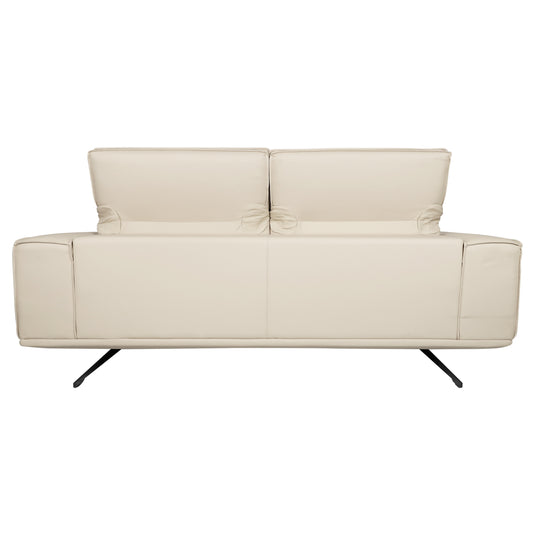 Sofá de interior triple color beige con respaldo reclinable - S8911-3