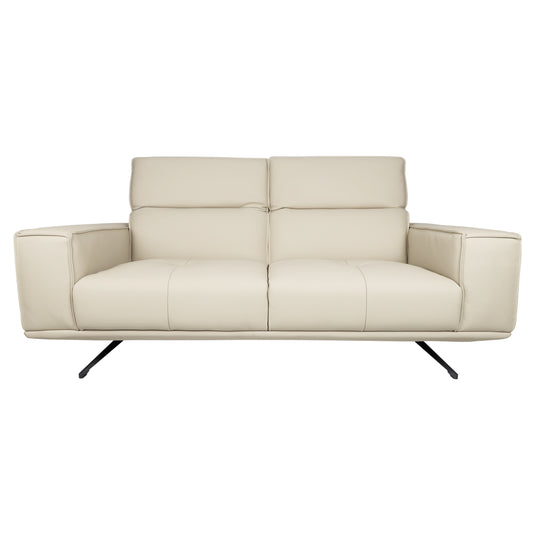 Sofá de interior triple color beige con respaldo reclinable - S8911-3