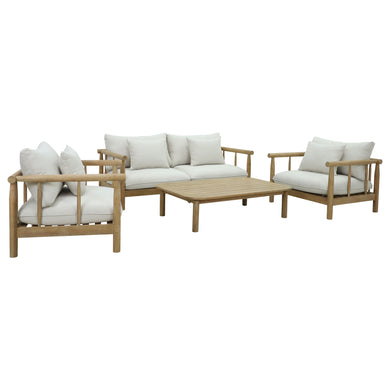 Sala para Exterior e Interior  Madera Color Blanco BUNGALOW DOBLE-HUC39500