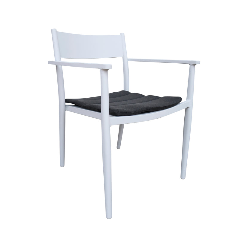 Cargue la imagen en el visor de la galería, Silla de Aluminio Sapir para interior y exterior color Blanco - GLA62039121KD-WH
