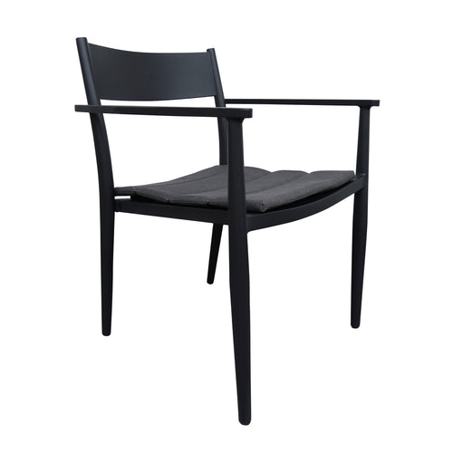 Silla de Aluminio Sapir para interior y exterior color Carbón - GLA-63157-820