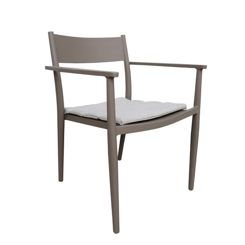 Silla de Aluminio Sapir para interior y exterior color Champagne - GLA62039128KD-CHAM