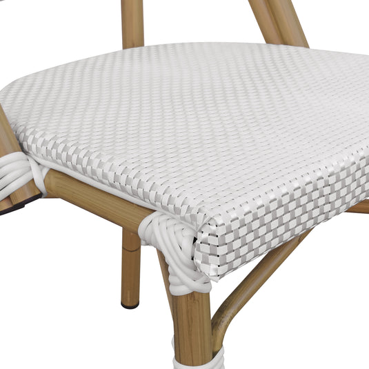 Silla de Rattan para exterior e interior Color Blanca SCOOTLAND 31 - SC31