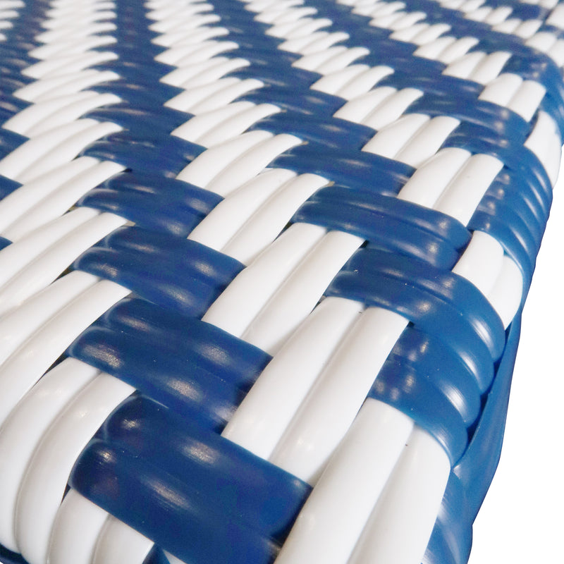 Load image into Gallery viewer, Rattan chair for outdoor and indoor use, White &amp; blue, SCOOTLAND 33 - SCOOT33 
