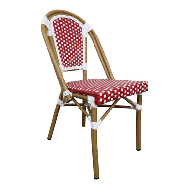 Silla de Rattan para exterior e interior Color Rojo SCOOTLAND 01 -OC446
