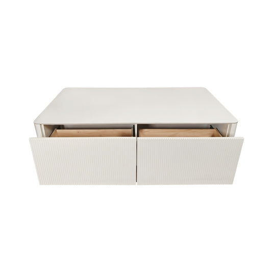 Mesa de centro 1.3 M Secrets, color blanco - SW40402