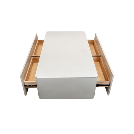 Mesa de centro 1.3 M Secrets, color blanco - SW40402