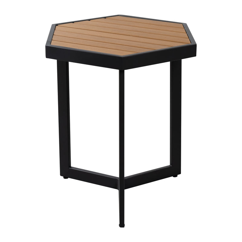 Cargue la imagen en el visor de la galería, Mesa bistro Sesth de aluminio, color carbón- SESTH-CH
