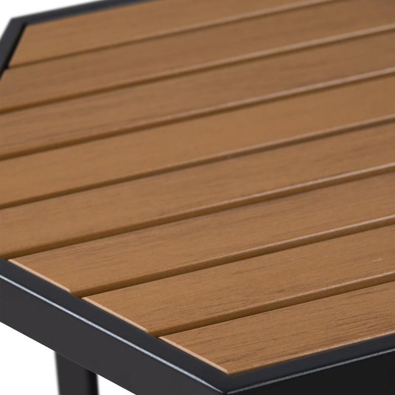Cargue la imagen en el visor de la galería, Mesa bistro Sesth de aluminio, color carbón- SESTH-CH
