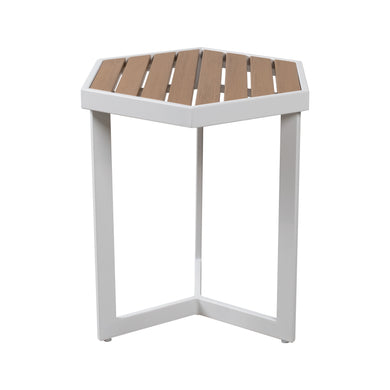 Mesa bistro Sesth de aluminio, color blanco - SESTH-WH