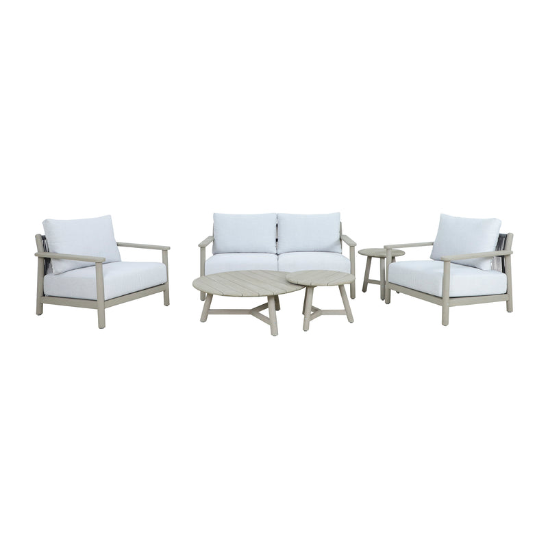 Cargue la imagen en el visor de la galería, Set doble Albi de madera color natural - HUC40852-DOB
