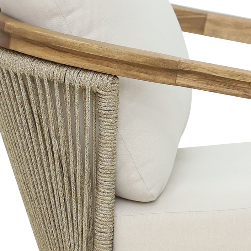 Cargue la imagen en el visor de la galería, Set Doble de madera Sunday para interior y exterior color natural - HUC39966-DOB
