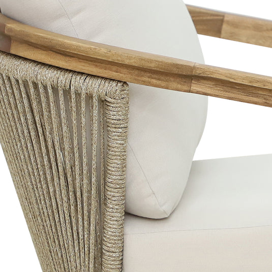 Set Doble de madera Sunday para interior y exterior color natural - HUC39966-DOB