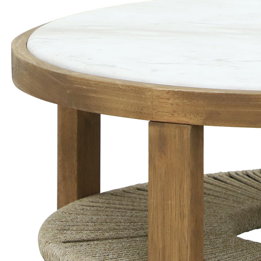 Set Doble de madera Sunday para interior y exterior color natural - HUC39966-DOB