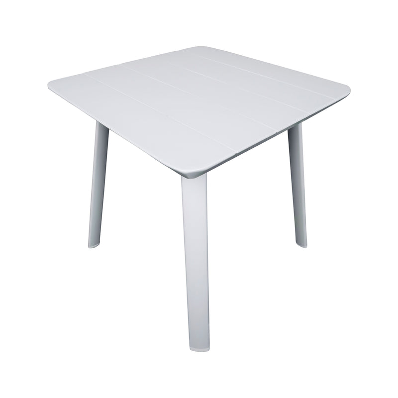 Load image into Gallery viewer, Set frio bistro sin reposabrazos + mesa bistro Aspen, para exterior, color blanco - BIS-FW-SMB-WH
