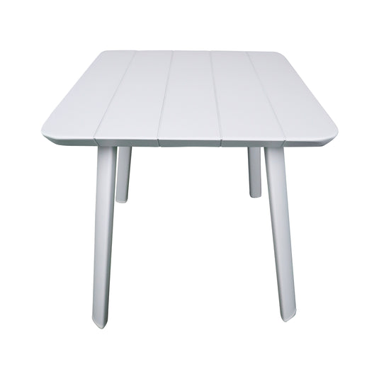Set frio bistro sin reposabrazos + mesa bistro Aspen, para exterior, color blanco - BIS-FW-SMB-WH